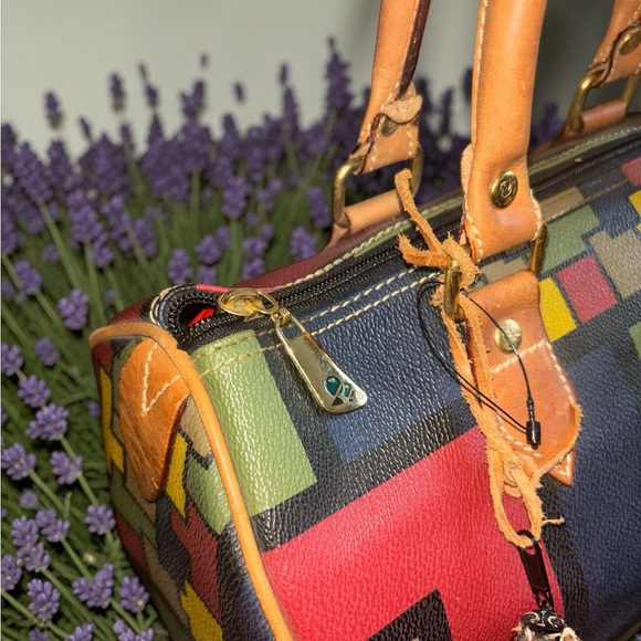 Vintage Double Fish Boston Bag (Geometric Pattern) - Picture 5 of 11